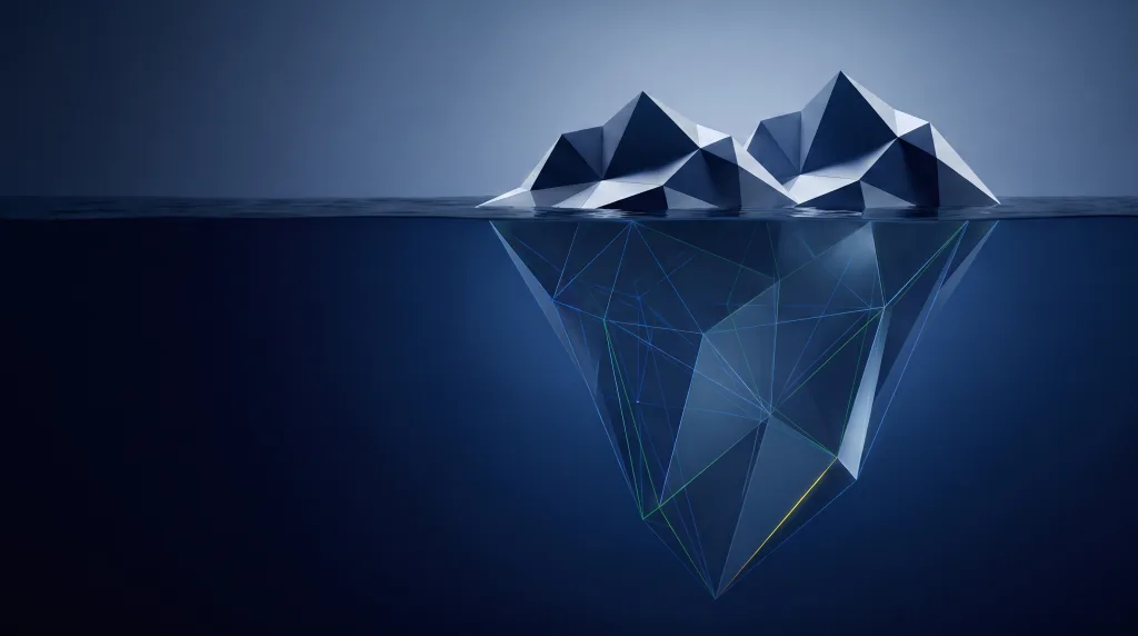 Faceted iceberg above a deep submerged lattice, for the people who build and run Lingows programs.