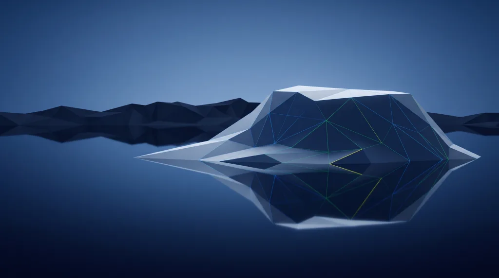 Faceted iceberg above a lattice of submerged structure, for SEO in Broomfield.