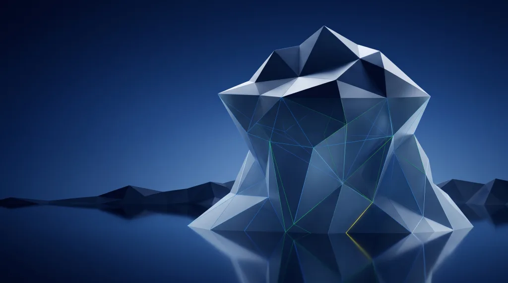 Faceted iceberg above a lattice of submerged structure, for SEO in Highlands ranch.