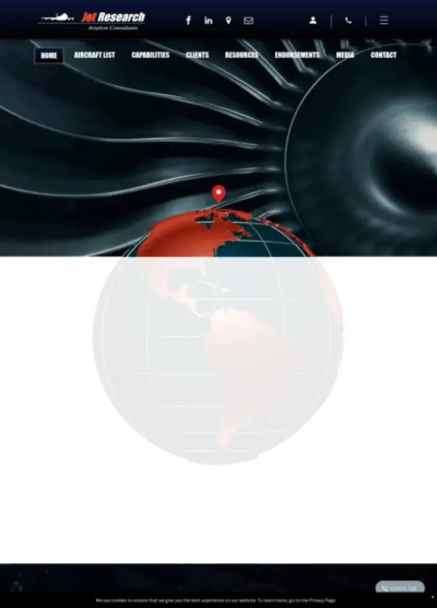 Screenshot of the Jet Research website homepage